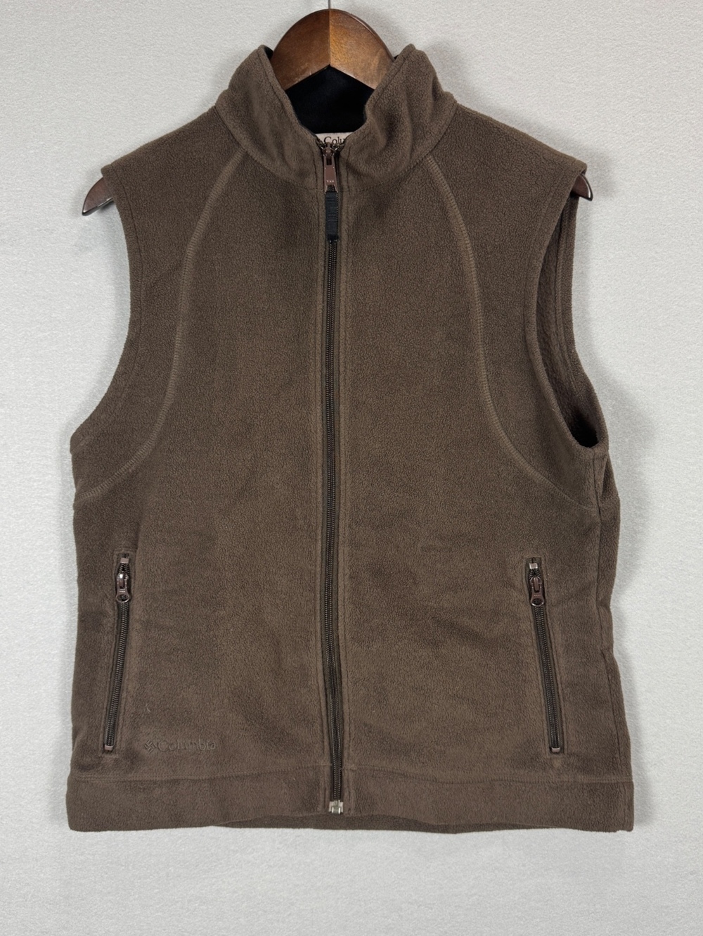 Columbia Brown Women's Large Fleece Vest